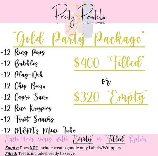 Gold Party Package